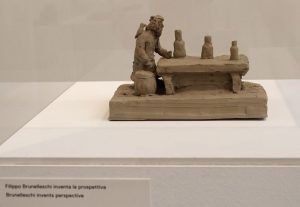 Peter Fischli/David Weiss (* 1952/1946-2012), Plötzlich diese Übersicht/Suddenly This Overview, 1981-2012, Brunelleschi entdeckt die Perspektive, Installationsfoto: Alexandra Matzner.