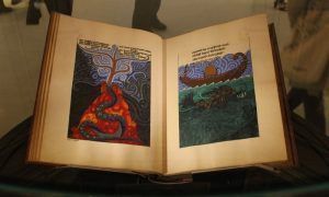 Carl Gustav Jung (1875-1961), Das rote Buch, 1913-1929, Foundation of the Works of C.G. Jung, Zürich, Installationsfoto: Alexandra Matzner.