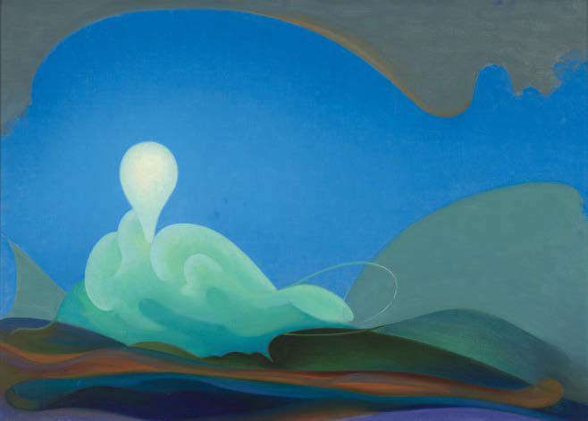 Agnes Pelton, Sea Change, 1931, Öl/Lw, 20.13 x 28.38 in. (Whitney Museum of American Art, New York; Gift of Lois and Irvin Cohen 99.64)