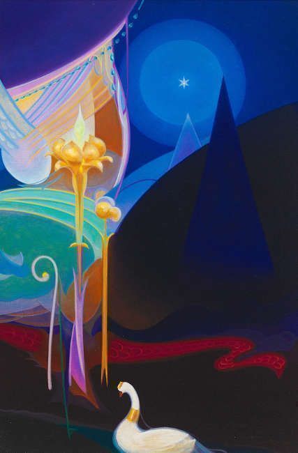 Agnes Pelton, Untitled, 1931, Öl/Lw, 91.9 × 61.4 cm (Whitney Museum of American Art, New York; purchase, with funds from the Modern Painting and Sculpture Committee 96.175)