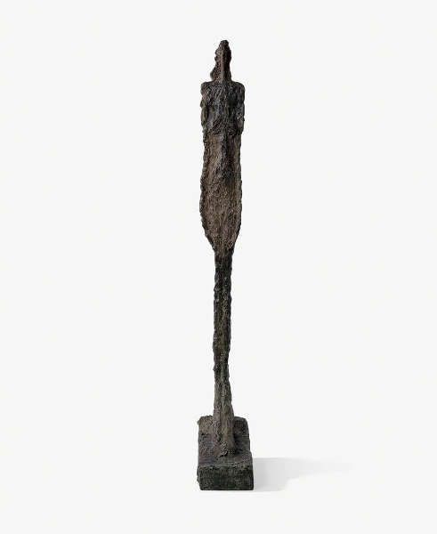 Alberto Giacometti, Femme de Venise VIII, 1956, Bronze, 221 x 15 x 33 cm (Kunsthaus Zürich, Alberto Giacometti-Stiftung © Succession Alberto Giacometti / 2018, ProLitteris, Zurich)