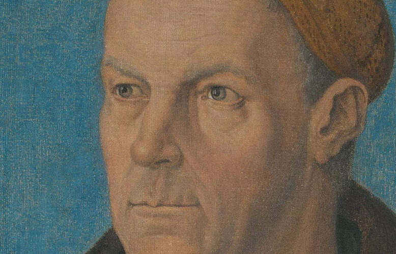 Albrecht Dürer, Jakob Fugger, Detail, um 1520, Tüchlein Leinwandgewebe in Leinwandbindung, 69,4 x 53 cm(Bayerische Staatsgemaeldesammlungen, München)