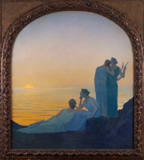 Alphonse Osbert, Soir antique [Antiker Abend], 1908, Öl-Lw, 150,5 x 135,5 cm (Petit Palais, Musée des Beaux-arts de la Ville de Paris)