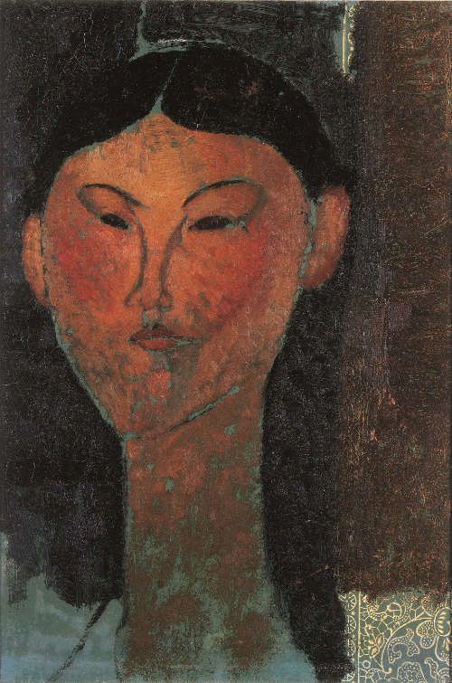 Amedeo Modigliani, Beatrice Hastings, 1915, Öl/Papier, 40 x 28,5 cm (Privatsammlung)