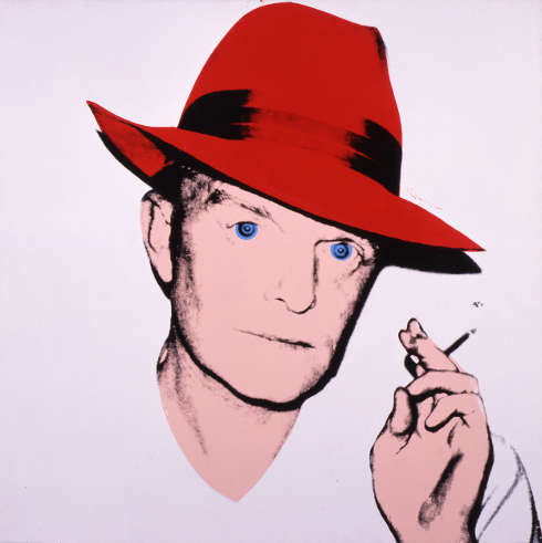 Andy Warhol, Truman Capote, 1979, Acryl, Siebdruck/Lw, 101.6 × 101.6 cm (The Andy Warhol Museum, Pittsburgh; Founding Collection, contribution Dia Center for the Arts 1997.1.11b © The Andy Warhol Foundation for the Visual Arts, Inc. / Artists Rights Society (ARS) New York)