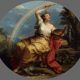 Angelika Kauffmann, Farbe – Colouring, ab 1778/vor Mai 1780, Öl/Lw, queroval, 130 x 149,5 cm (Royal Academy of Arts, London © Royal Academy of Arts, London/ Foto: John Hammond)