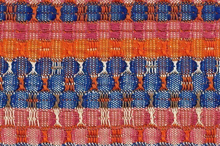 Anni Albers, Red and Blue Layers, Detail, 1954, Baumwolle, 61,6 x 37,8 cm (© 2017 The Josef and Anni Albers Foundation/Artists Rights Society (ARS), New York/DACS, London, Foto: Tim Nighswander/Imaging4Art © Kunstsammlung NRW)