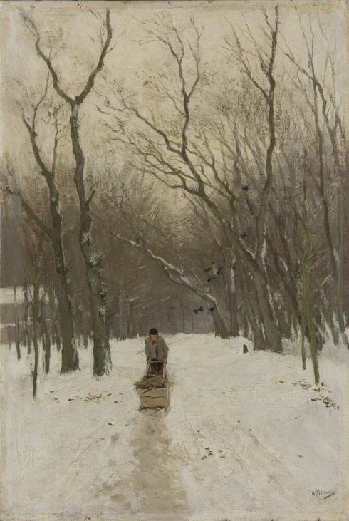 Anton Mauve, Winter in den Wäldern von Scheveningen, um 1875–1880