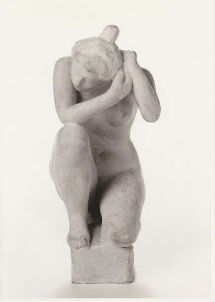 Aristide Maillol, Jeune fille accroupie [Die Kauernde], 1900, Terracotta (Privatbesitz)