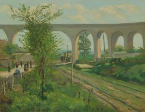 Armand Guillaumin, Viaduc de Fleury, 1874, Öl auf Leinwand, 51.5 x 65 cm (The Art Institute of Chicago, Restricted gift of Mrs. Clive Runnells, 1970.95)