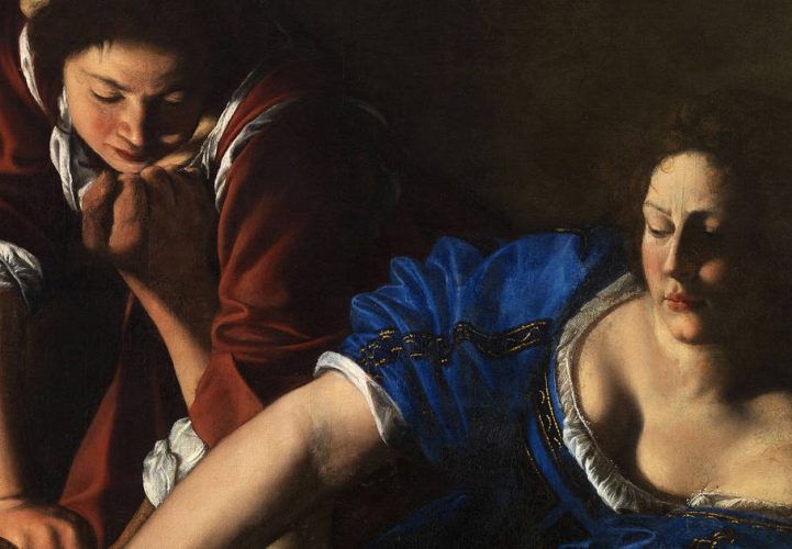 Artemisia Gentileschi, Judith enthauptet Holofernes, Detail, um 1612–1613, Öl/Lw, 158.8 × 125.5 cm (Neapol, Museo e Real Bosco di Capodimonte (Q378) © ph. Luciano Romano / Museo e Real Bosco di Capodimonte 2016)