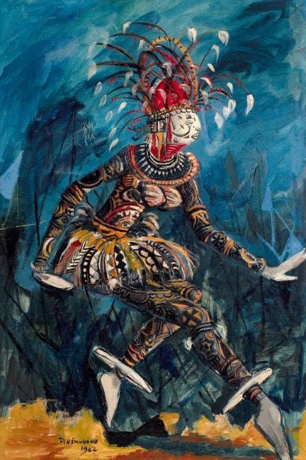 Ben Enwonwu, The Dancer (Agbogho Mmuo - Maiden Spirit Mask), 1962 (Ben Uri Gallery & Museum. © The Ben Enwonwu Foundation)