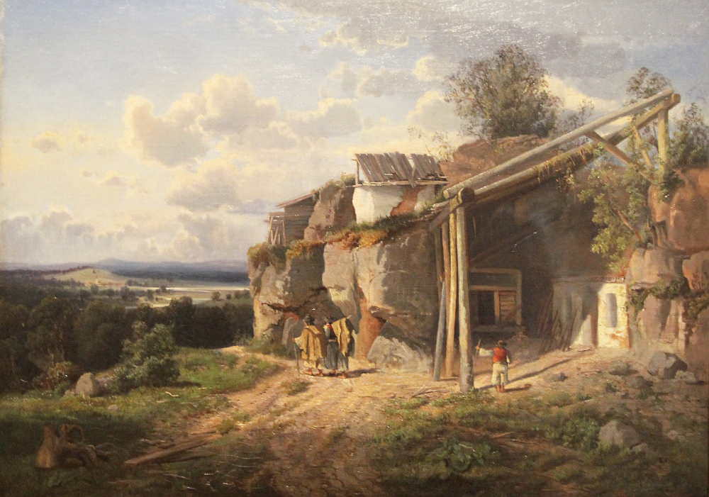 Tina Blau, Zigeunerhütte bei Klausenburg, 1865, Öl auf Leinwand, 48,5 × 66 cm (Privatbesitz, München, Foto: Alexandra Matzner)