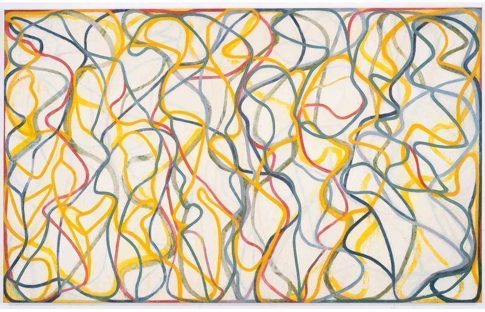 Brice Marden, Study for the Muses (Hydra Version), 1991–1995/1997, Öl/Leinwand, 210.8 × 342.9 cm (Privatsammlung © 2006 Brice Marden/Artists Rights Society (ARS), New York)