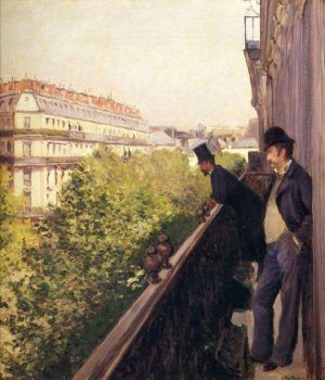 Gustave Caillebotte, Balkon, 1880, Öl auf Leinwand, 68 x 61 cm (Privatsammlung, Paris)