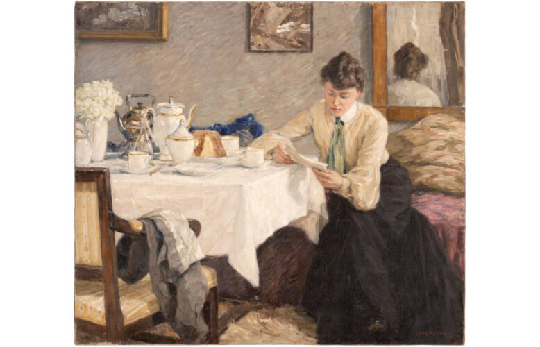 Carl Piepho, Der Brief - Sommermorgen, 1909 (© Museum Georg Schäfer, Schweinfurt)