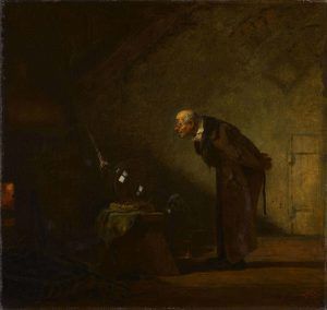 Carl Spitzweg, Der Alchimist, um 1860, Öl auf Leinwand (Staatsgalerie Stuttgart, © Staatsgalerie Stuttgart)