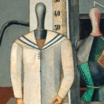 Carlo Carra, Mutter und Sohn, Detail, 1917, Öl auf Leinwand, 99 x 59 cm (Pinacoteca di Brera, Mailand)