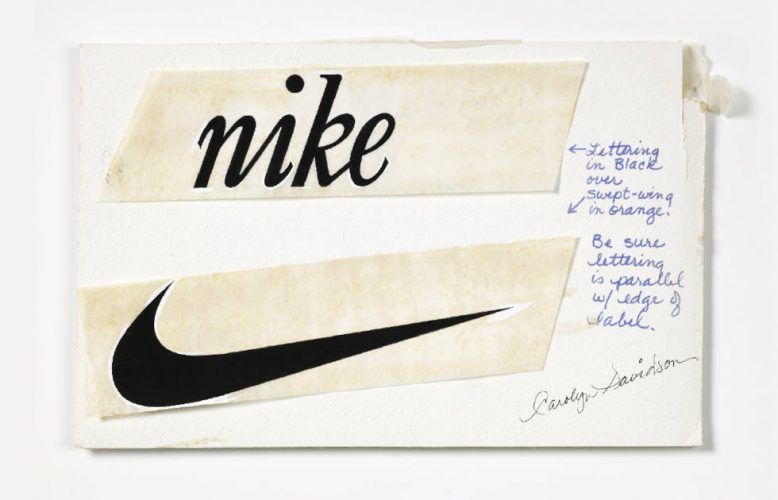 Carolyn Davidson, Swoosh Design, 1972 (© Courtesy of Nike, Inc.)