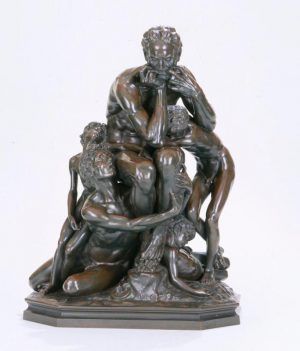 Jean-Baptiste Carpeaux, Ugolino und seine Söhne, gegossen 1860, Bronze (Norfolk, Virginia, Chrysler Museum of Art)
