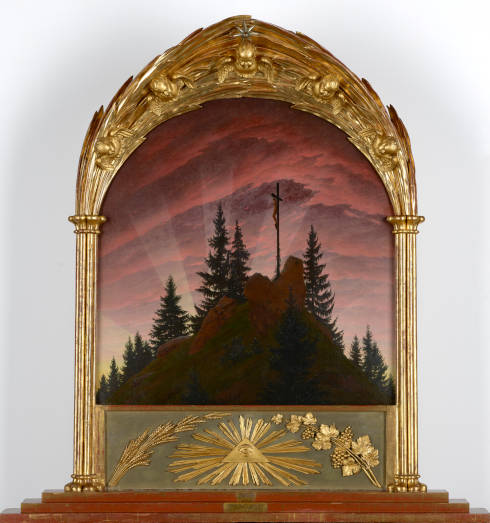 Caspar David Friedrich, Das Kreuz im Gebirge (Tetschener Altar), 1807/08 (© Albertinum | GNM, Staatliche Kunstsammlungen Dresden, Foto: Elke Estel/Hans-Peter Klut)