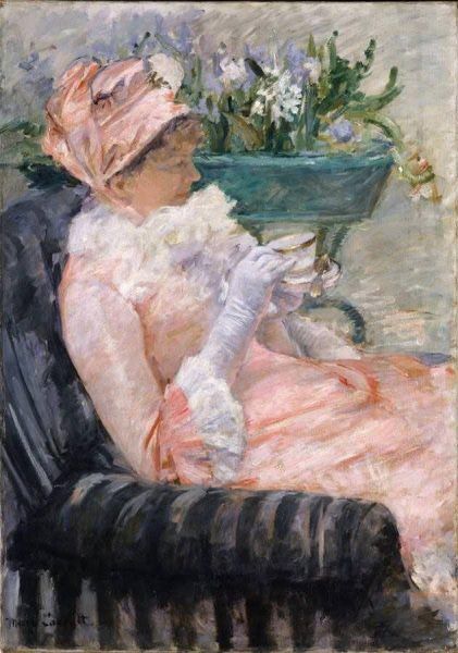 Mary Cassatt, Le thé [Der Tee], 1879, Öl auf Leinwand, 92.4 x 65.4 cm (The Metropolitan Museum of Art, New York, From the Collection of James Stillman, Gift of Dr. Ernest G. Stillman, 1922)