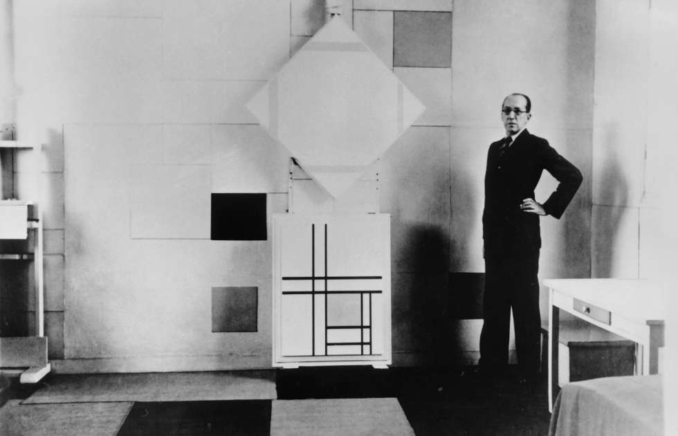 Charles Karsten, Piet Mondrian in seinem Atelier, Paris Oktober 1933 (Collection RKD – Netherlands Institute for Art History)
