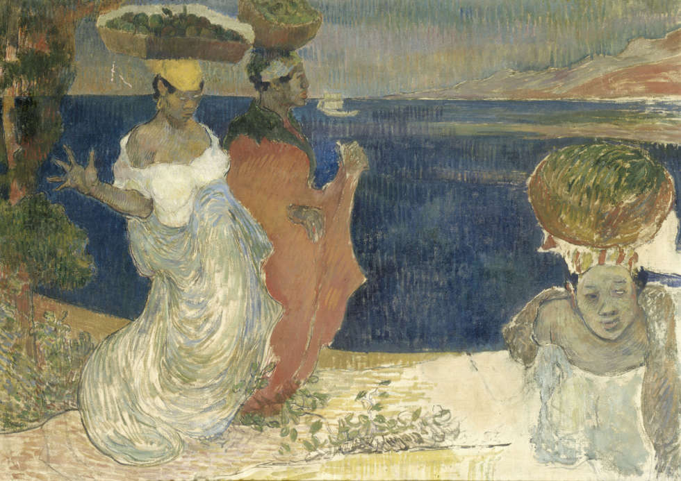 Charles Laval, Frauen am Strand, Skizze, 1887–88, Öl/Lw, 65 × 91.5 cm (Musée d’Orsay, Paris, on long-term loan to the Musée Toulouse-Lautrec, Albi)
