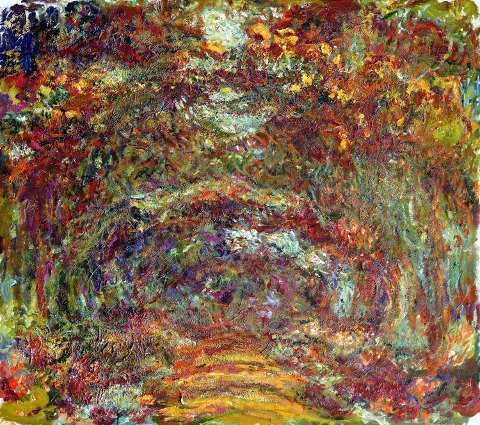 Claude Monet, Der Rosenweg in Giverny, 1920–1922 (© Musée Marmottan Monet, Paris - The Bridgeman Art Library)