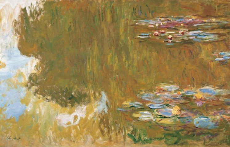 Claude Monet, Der Seerosenteich, Detail, 1917–1919 (© Albertina, Wien. Sammlung Batliner)