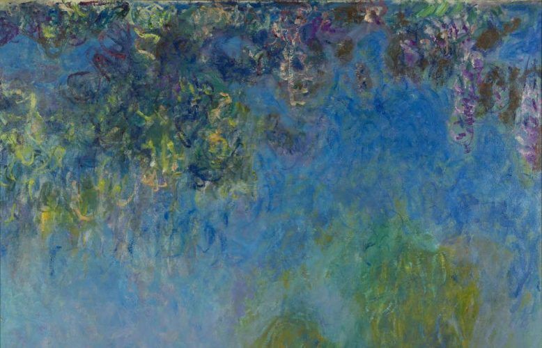 Claude Monet, Glyzinie, Detail, 1917-1920, Öl/Lw, 50.5 x 200.5 cm (Gemeentemuseum, Den Haag, Inv.-Nr. 0333516)