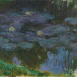 Claude Monet, Seerosen, 1917, Öl/Leinwand, 148.5 × 164 cm (Leihgabe aus einer Privatsammlung, The National Gallery of Art, London)