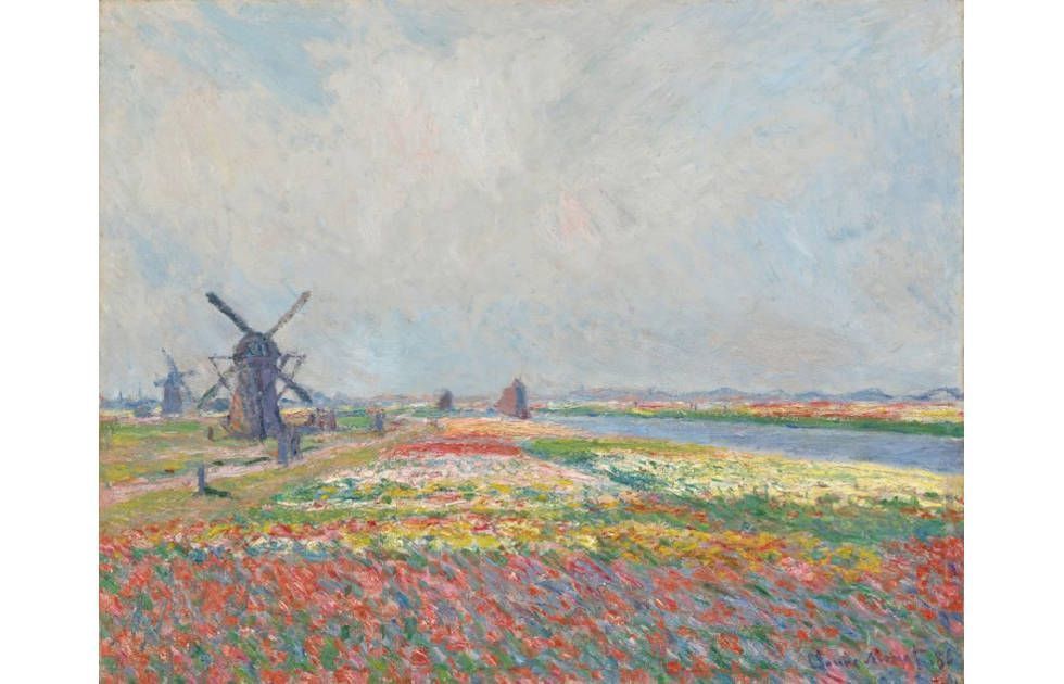 Claude Monet, Tulpenfelder bei Den Haag, 1886, Öl auf Leinwand, 66 cm x 81,5 cm (Van Gogh Museum, Amsterdam)