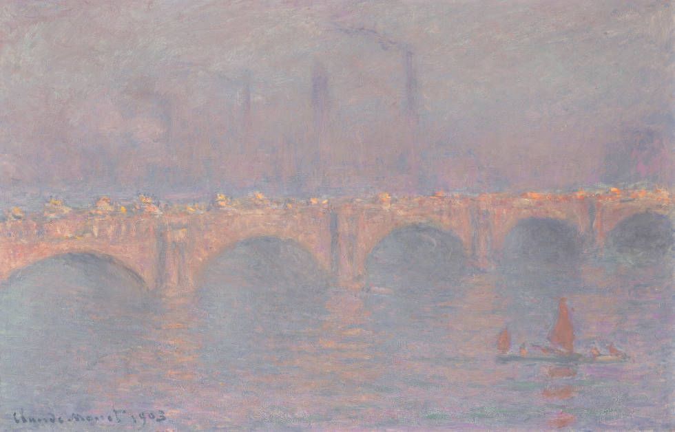 Claude Monet, Waterloo Bridge, soleil voile, 1899–1903 (Privatsammlung)