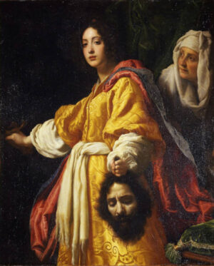 Judith mit dem Haupt des Holofernes, 1610–1612, Öl auf Leinwand, 139 x 116 cm (Palazzo Pitti, Florenz)