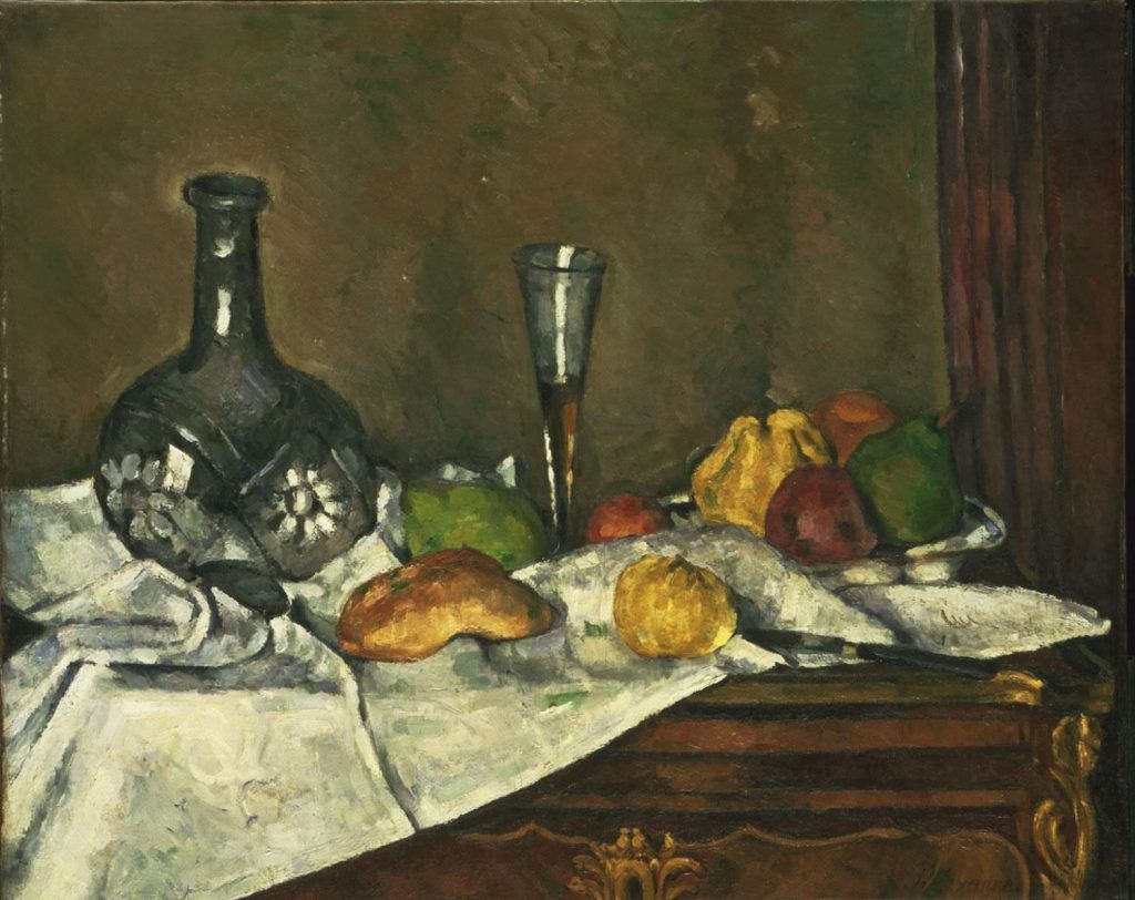 Paul Cézanne, Nature morte [Das Desert], 1877 oder 1879, Öl auf Leinwand, 59 x 72.9 cm (Philadelphia Museum of Art, The Mr. and Mrs. Carroll S. Tyson, Jr., Collection, 1963)