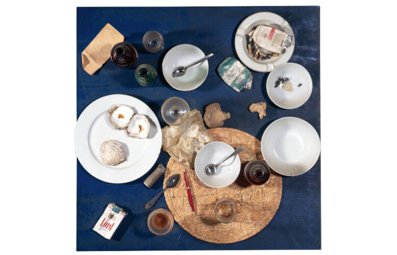 Daniel Spoerri, Restaurant Spoerri, 1968 (Kunsthalle Mannheim © VG Bild-Kunst, Bonn 2026 (Foto: Kunsthalle Mannheim / Margita Wickenhäuser)