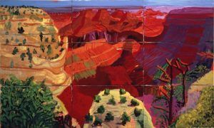 David Hockney, 9 Canvas Study of the Grand Canyon, 1998, Öl auf 9 Leinwänden, 100,30 x 168,90 cm © David Hockney, Photo: Richard Schmidt