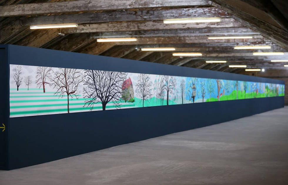 David Hockney, A Year in Normandie, Installationsansicht (2) Musee d'Orsay