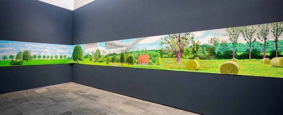 David Hockney, A Year in Normandie, Installationsansicht Musee d'Orsay