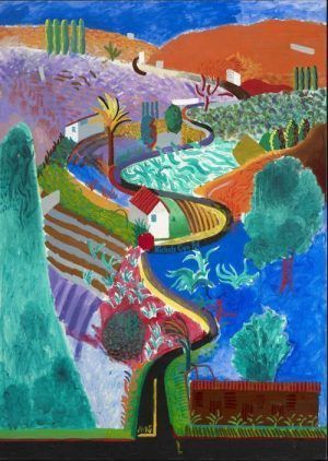 David Hockney, Nichols Canyon, 1980, Acryl auf Leinwand, 213,30 x 152,40 cm © David Hockney, Photo: Prudence Cuming Associates
