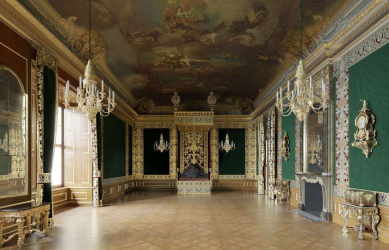 Dresden, Residenzschloss, Paradeschlafzimmer, virtuelle Rekonstruktion