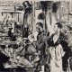 Edouard Manet, Im Café (1. Fassung), 1874, Umdrucklithografie (Staatliche Museen zu Berlin, Kupferstichkabinett, Foto Jörg P. Anders)