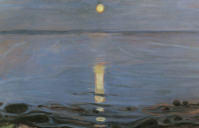 Edvard Munch, Sommernacht am Strand, Detail, 1901/02 (Privatsammlung)