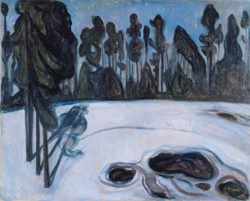 Edvard Munch, Sternennacht, 1901, Öl auf Leinwand (MUSEUM FOLKWANG, ESSEN, Foto: Museum Folkwang Essen – ARTOTHEK)