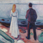 Edvard Munch, Zwei Menschen. Die Einsamen, 1906–1908, Öl auf Leinwand, 80 × 110 cm (Busch-Reisinger Museum, Cambridge, Massachusetts, The Philip and Lynn Straus Collection, 2023.551)