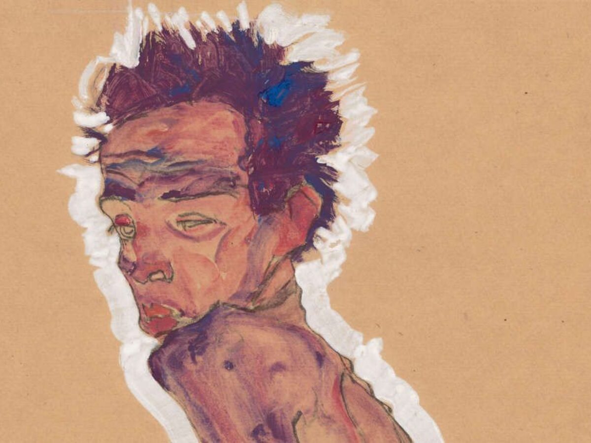 Egon-Schiele-Aktselbstbildnis- 