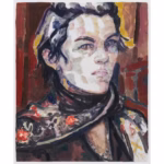 Elizabeth Peyton, Portrait at the Opera (Elizabeth), 2016, Öl auf Holz, 43,2 x 35,6 x 2,2 cm (Courtesy the artist, Foto: EPW Studio, NYC)