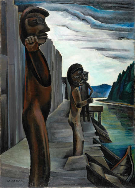 Emily Carr, Blunden Harbour, um 1930, Öl/Lw, 129.8 x 93.6 cm (National Gallery of Canada, Ottawa, Foto: NGC)