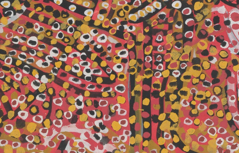 Emily Kam Kngwarray, Anmatyerr people, Ntang Dreaming, Detail, 1989 (National Gallery of Australia, Kamberri/Canberra, purchased 1989 © Emily Kam Kngwarray/Copyright Agency)